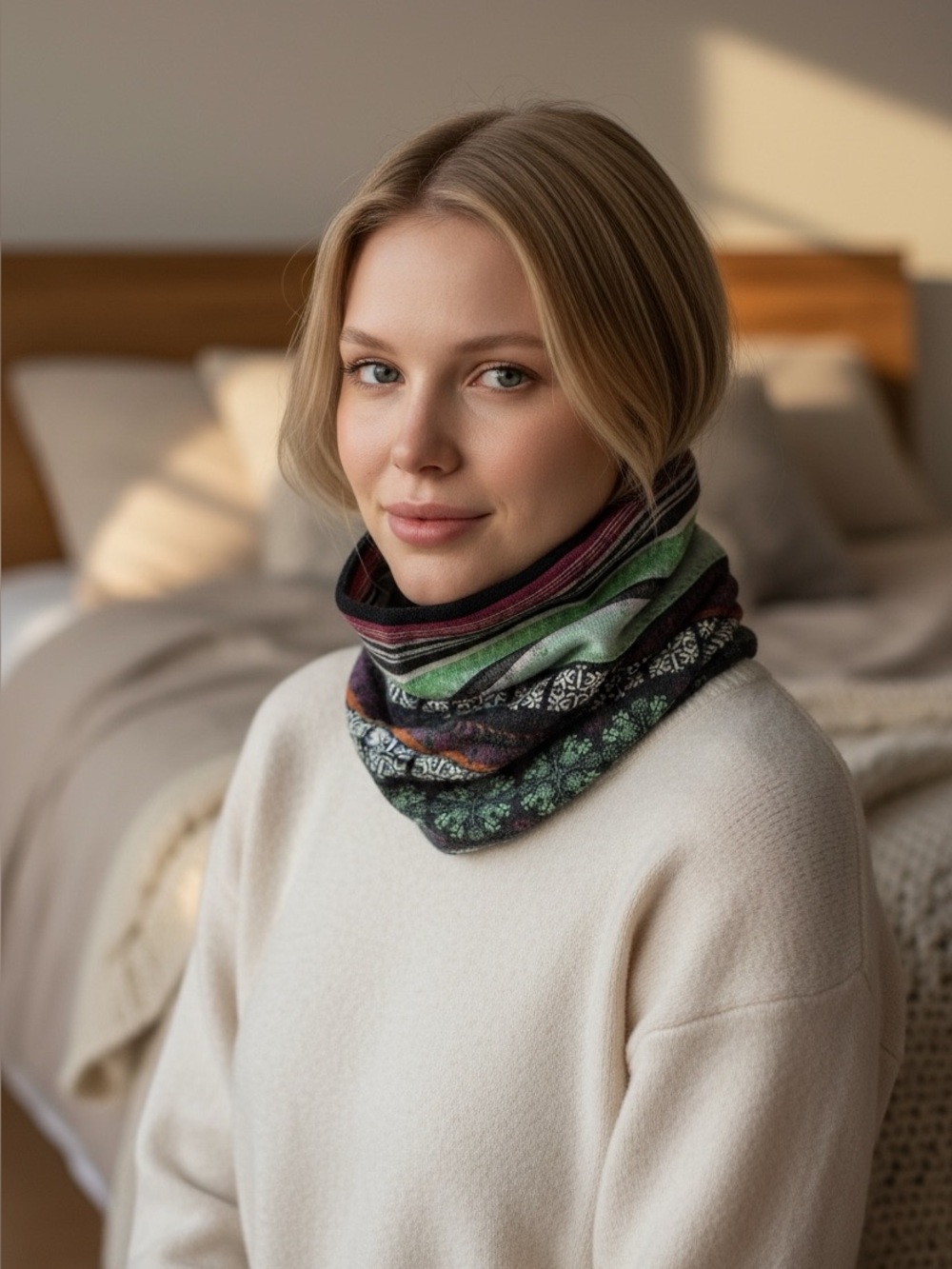 NWT - Women's Colorful Neck Warmer